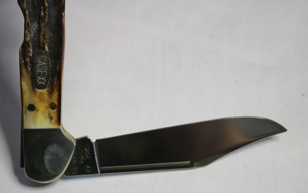 1989 Case Copperheat Stag Pocketknife