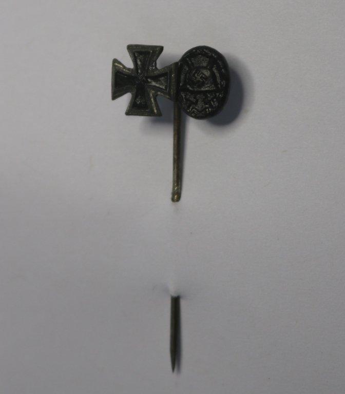 German WWII Iron Cross Black Wound Badge Stick Pin