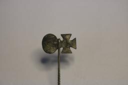 German WWII Iron Cross Black Wound Badge Stick Pin