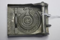 German Nazi SS EM Steel Belt Buckle