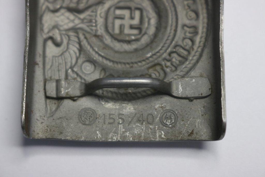 German Nazi SS EM Steel Belt Buckle