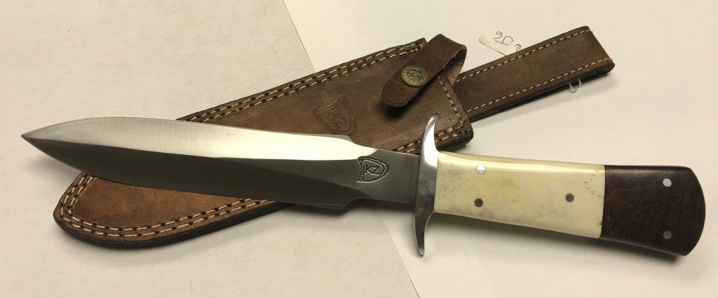 Kevin Johnson Mint D2 Tool Steel Toothpick Style Double Edged Dagger