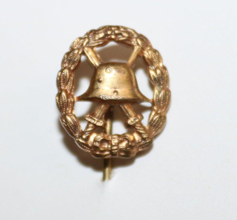 German 1918 Gold Wound Stick Pin