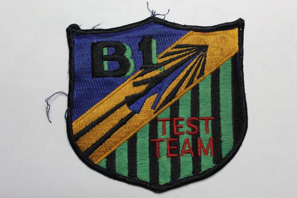 Vintage B1 Bomber Test Team Uniform Patch