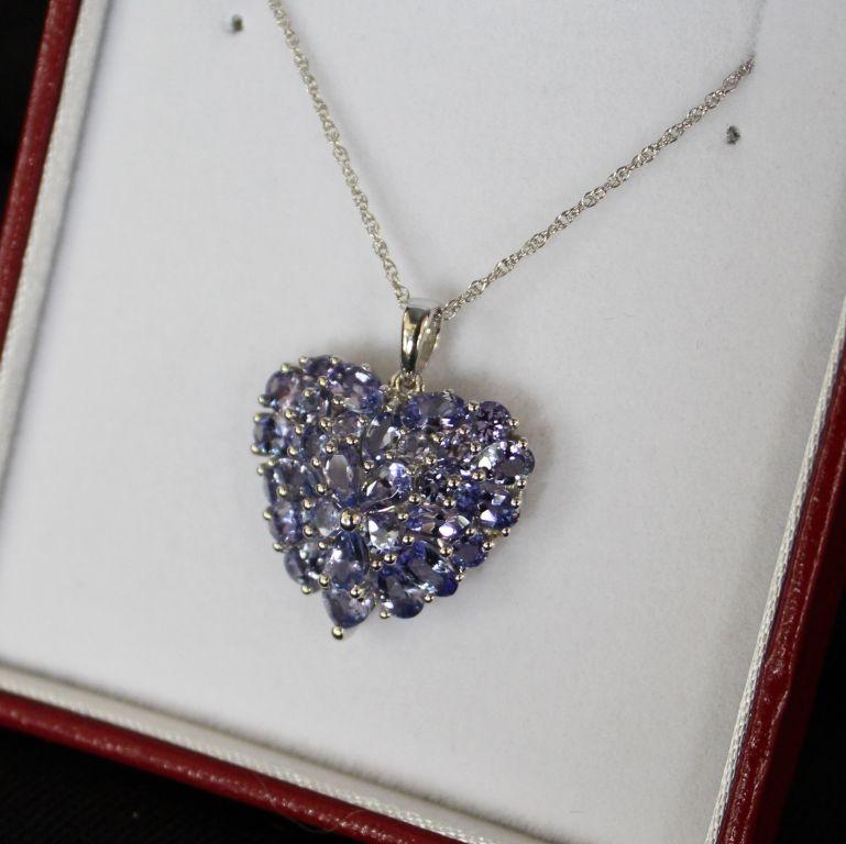 Tanzanite Heart Necklace