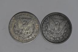 (2) 1899-U.S. Morgan Silver Dollars