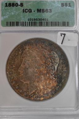 1880-S U.S. Morgan Silver Dollar