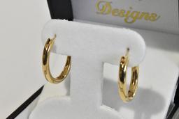 14kt Yellow Gold Hoop Earings