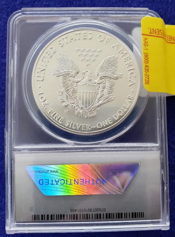 Silver Eagle, ANACS-SP70