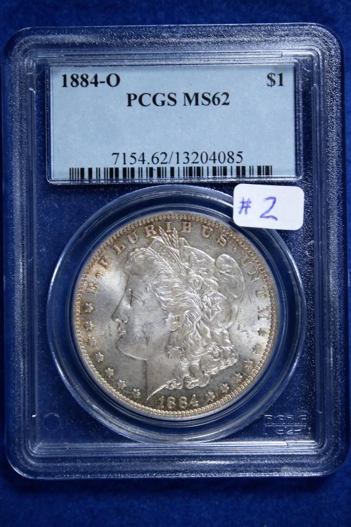 1884-O MS62, PCGS Morgan Silver Dollar