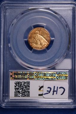 1912 Gold AU58, PCGS Indian Head $2.50 Coin