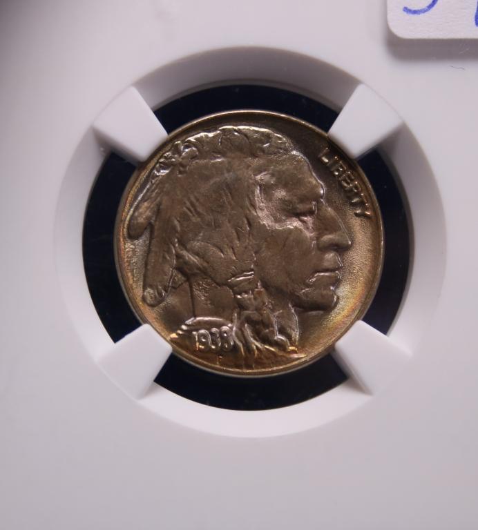 1938-D, MS65, NGC Buffalo Indian Head Nickel 5C