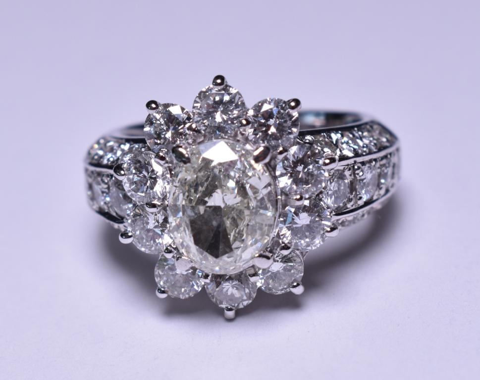 3.69 ct. Diamond Estate Ring in Platinum