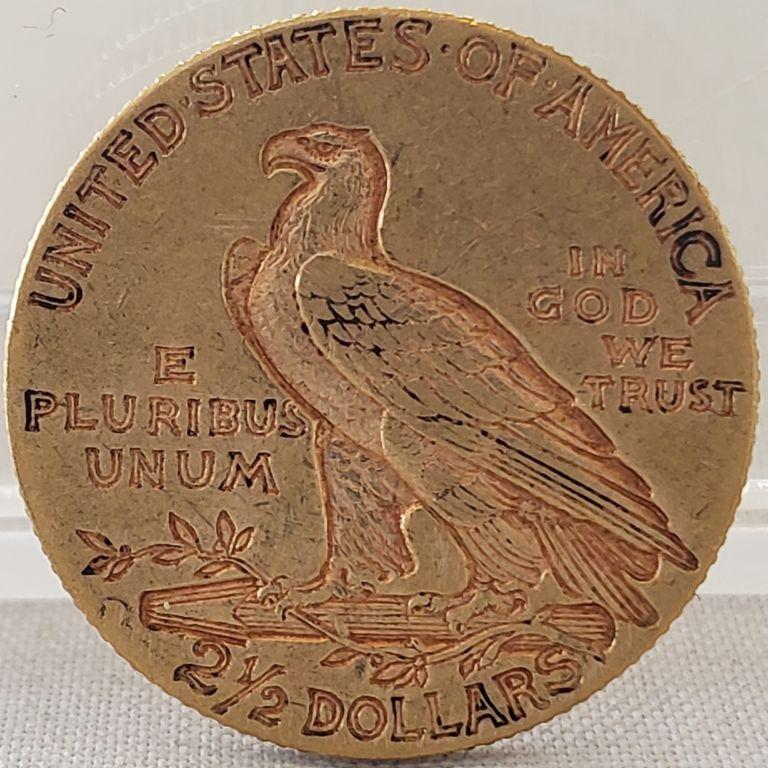 1914 $2.50 Indian Head Dollar Gold Coin