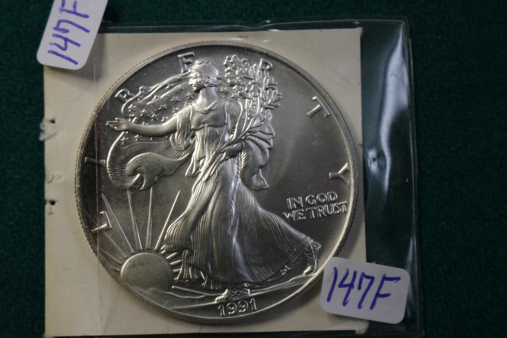 6- Silver American Eagles