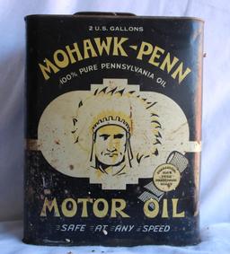 Mohawk-Penn Motor Oil Can, 2 Gallon