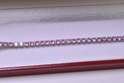 4.11 ct Pink Sapphire Estate Bracelet