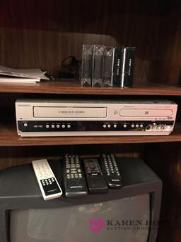 TV /TV stand /VHS player with DVD