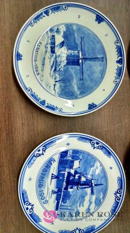 6 Kerstmis collector plates
