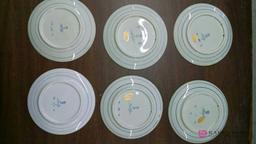 6 Kerstmis collector plates