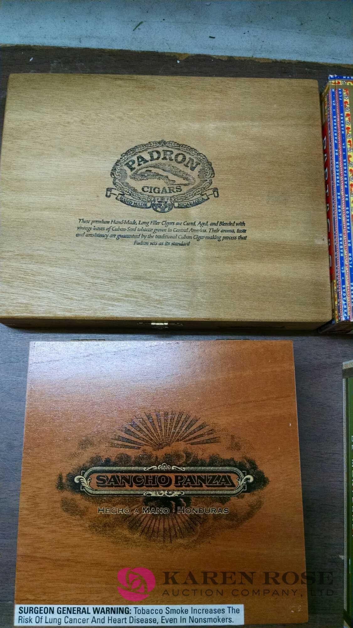 Lot of assorted cigar boxes