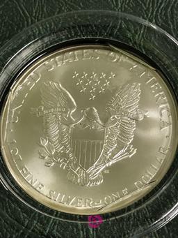 2002 Silver American eagle dollar