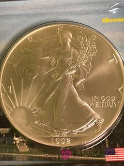 1992 mint Silver dollar