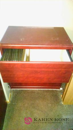 Wood lateral filing cabinet