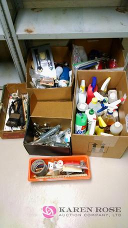 Lot of household maintenance and cleaning items