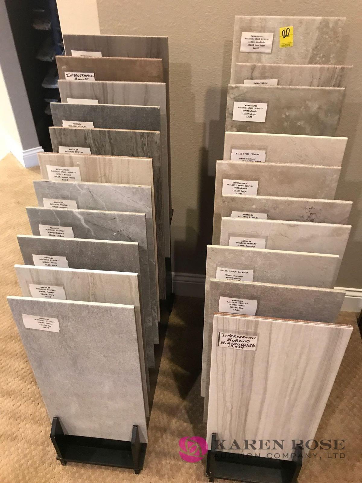 All ceramic tile samples