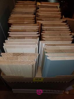 Box lot of Wood Sample Flooring or Cabinetsl