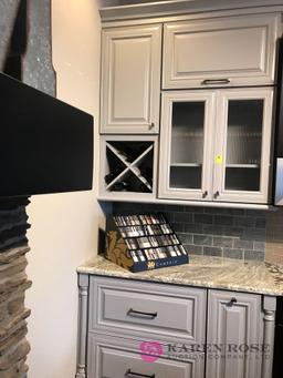 Grey kitchen cabinet set