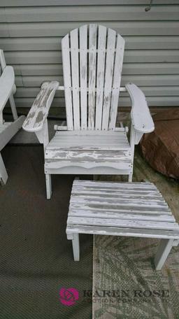 Wood patio furniture