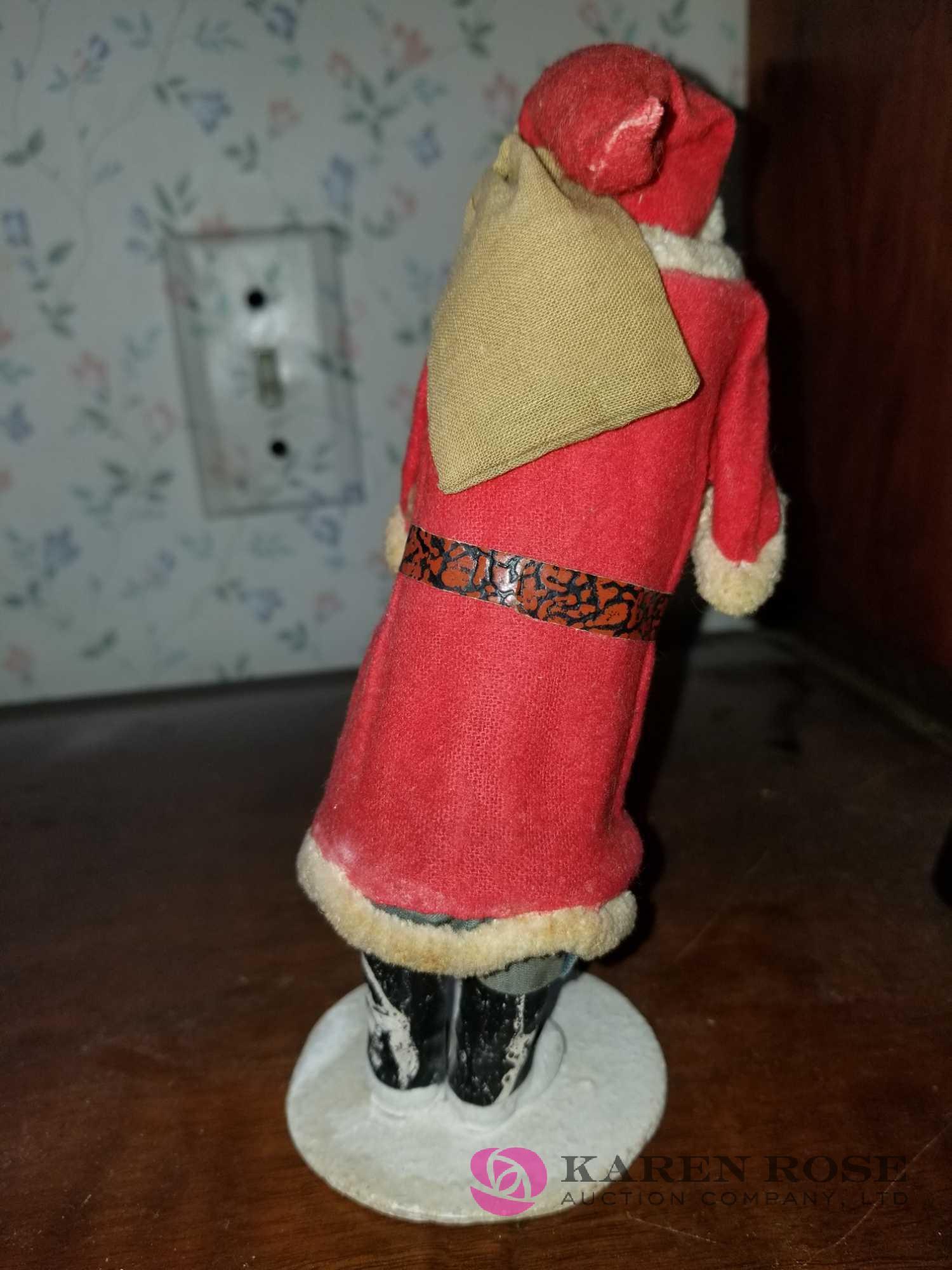 Lot of two vintage Santas