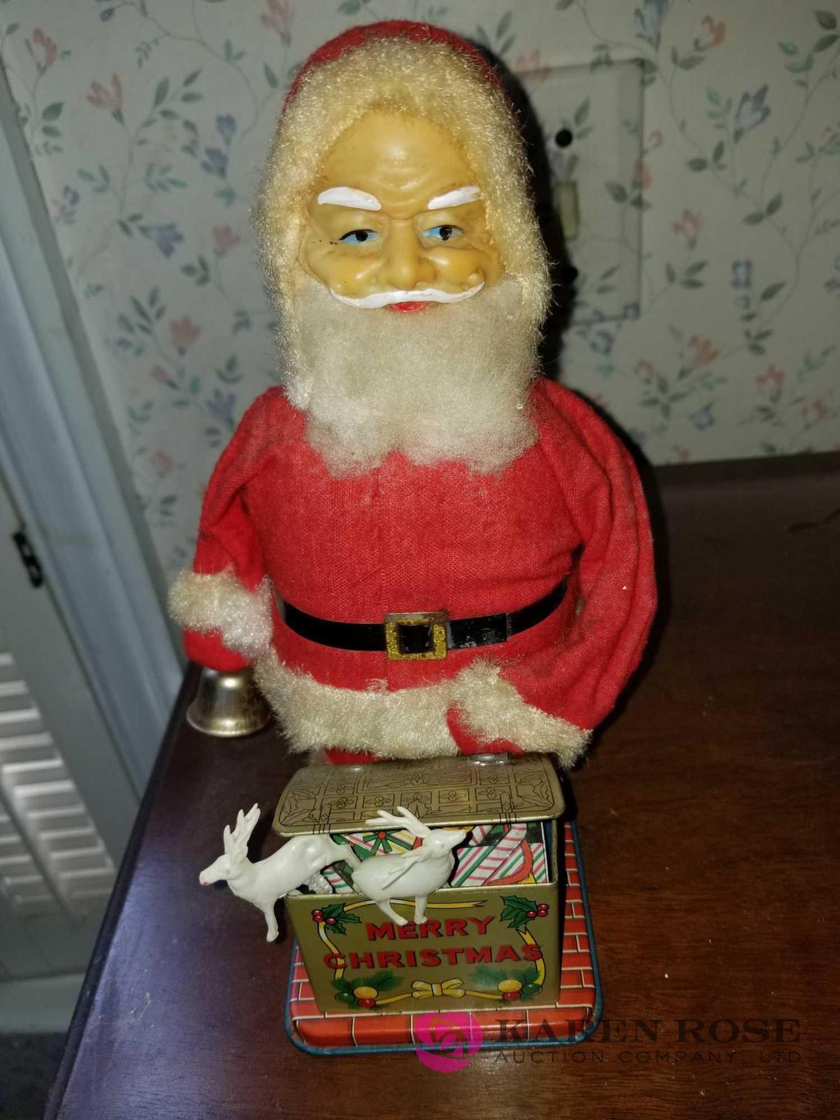 Vintage wind up Santa