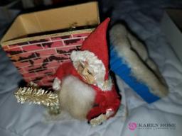 Lot of 2 Vintage Santas