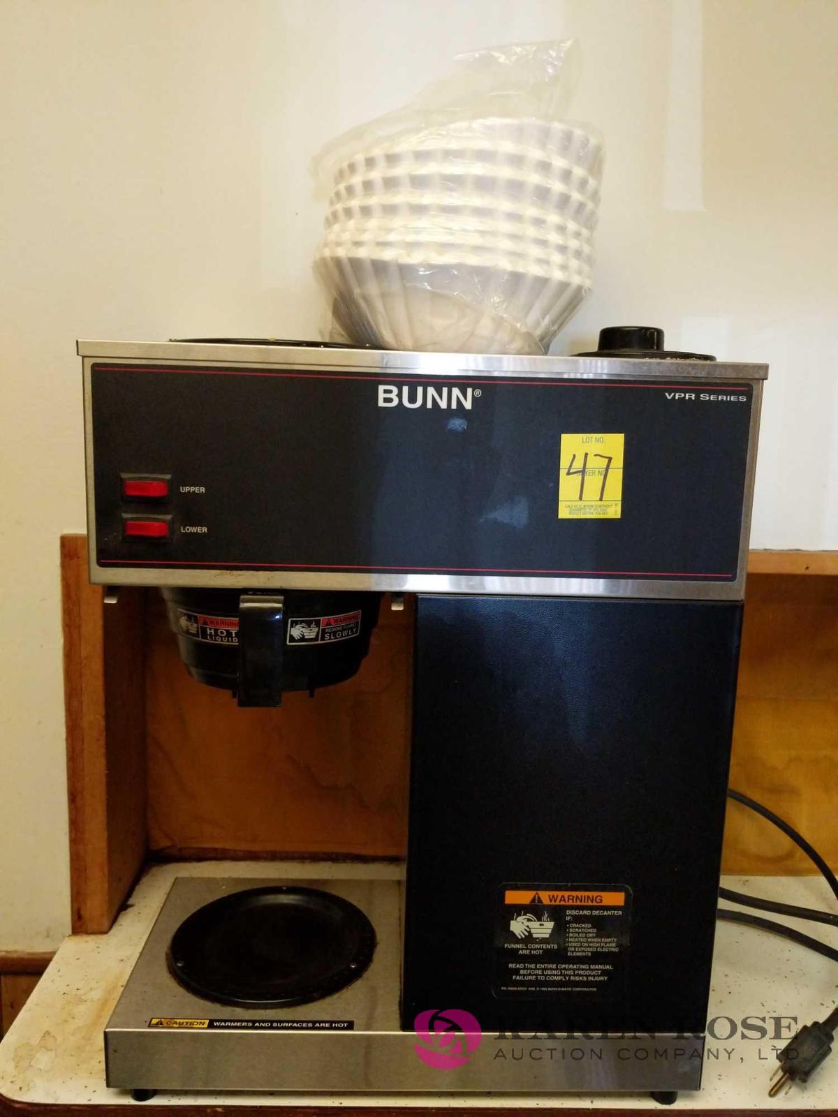 Bunn vpr series coffee machine.