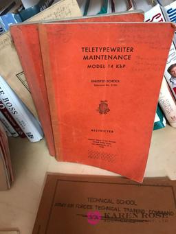 Vintage 1940s Air Force training manuals