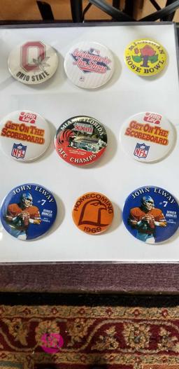 Football and Baseball Badges