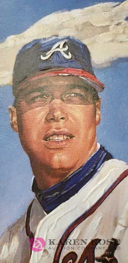 Brushstroke Picture of Chipper Jones