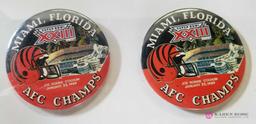 Bengals and Bronco Badges
