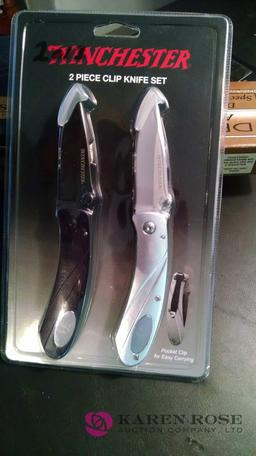 Winchester two-piece clip knife set