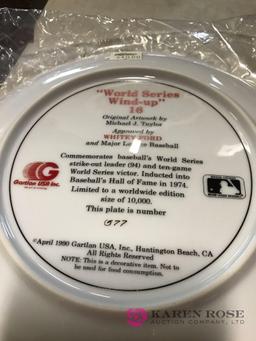 World Series wind up to 16 collectible plate