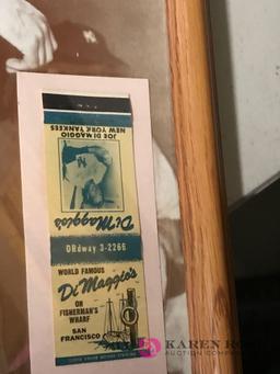 Joe DiMaggio framed picture