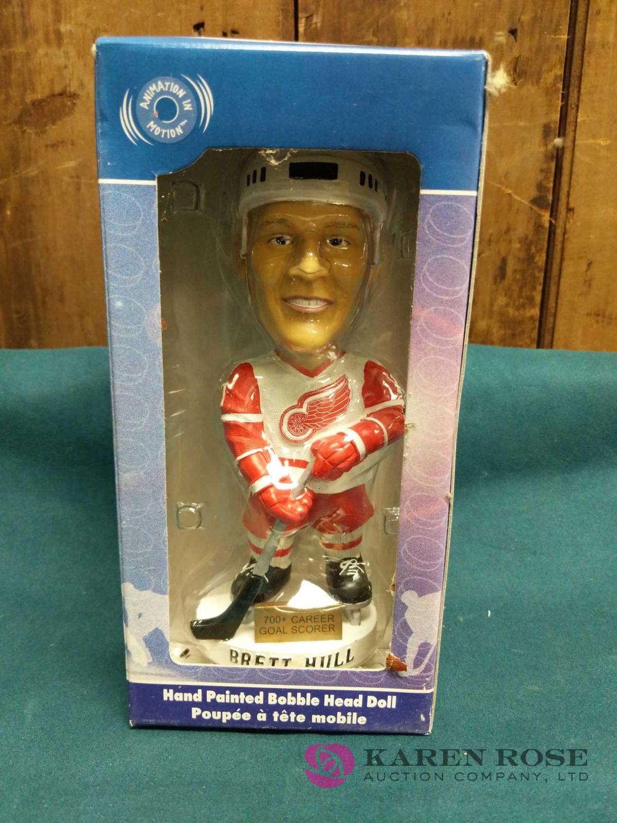 Brett Hull Hand Painted Bobble Head Doll