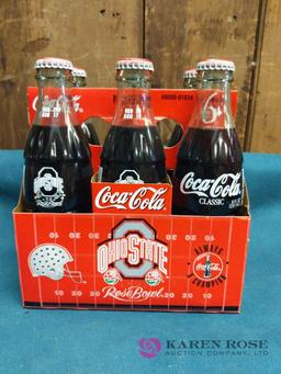 6 Pack Coca Cola Ohio State Rose Bowl Bottles