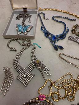 Assorted costume jewelry