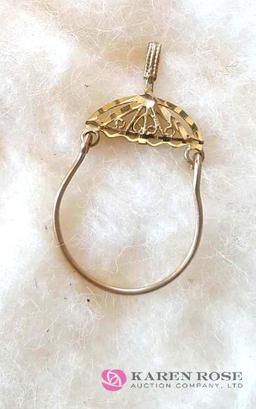 14 karat gold umbrella charm