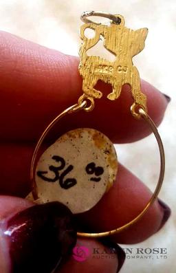 14 karat gold Cat charm