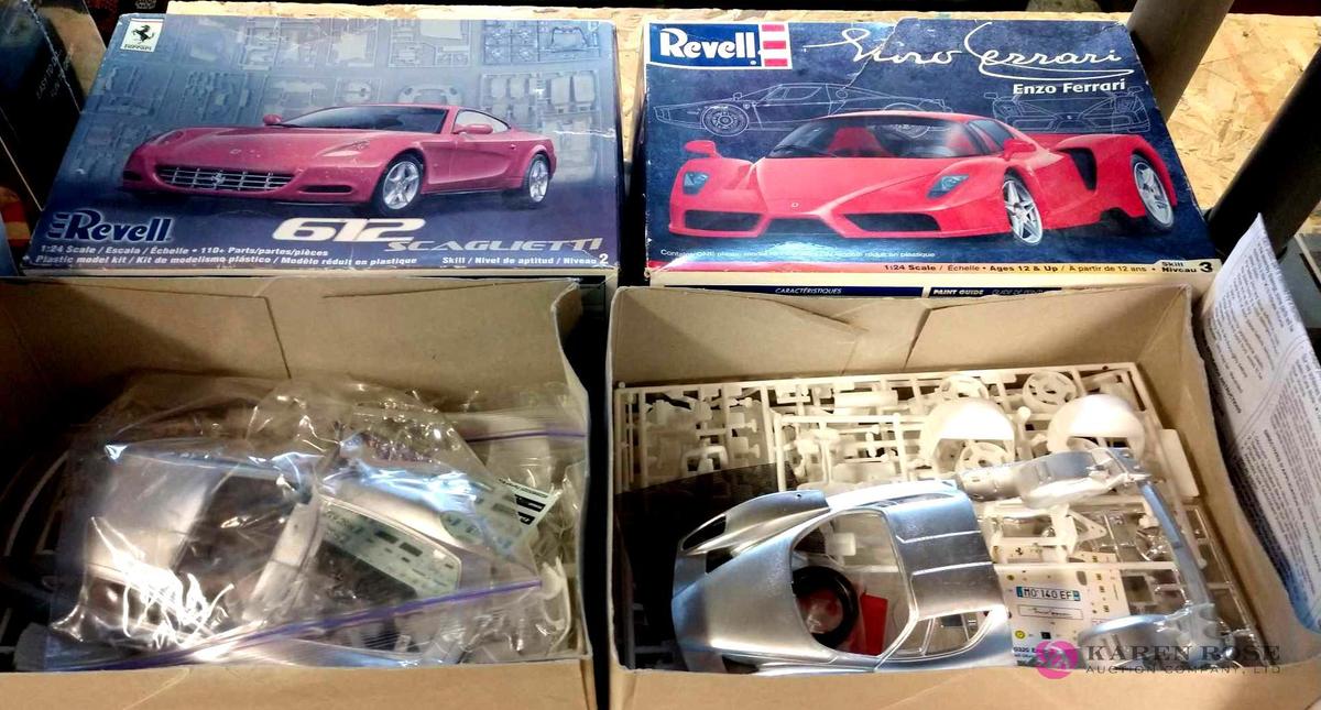 2 revell plastic model car kits
